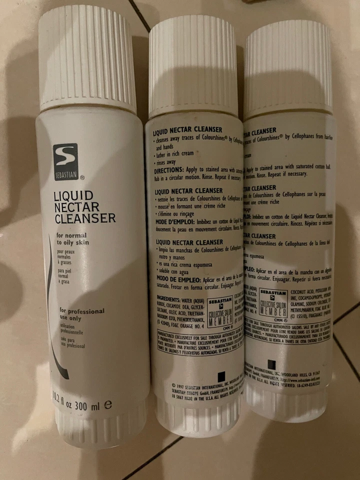 Sebastian Liquid Nectar Cleanser  10.2 Fl oz each. Set Of 3. See Description - Image 1 of 1