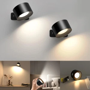 Rechargeable Battery Reading Lights Wall Light LED Wall Sconce Lamp Wall Mounted - Picture 1 of 16
