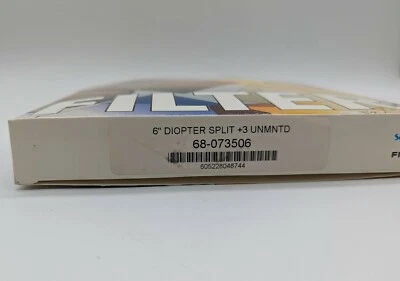 New Schneider 6" Diopter +3 Split-Field Lens Filter Close-Up Unmounted  - Image 1 of 4