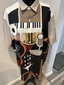 Hop 80s 90s Style Jazz Piano  shirt size 2XL - Picture 1 of 4