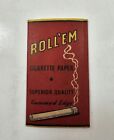 Vintage Roll'em Cigarette Tobacco Rolling Papers Red