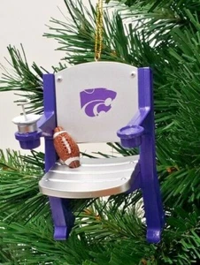 KANSAS STATE WILDCATS FOOTBALL STADIUM CHAIR ORNAMENT 4" - Picture 1 of 1