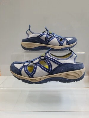 Easy Spirit Mujer Vinsom Gamuza Sin Cordones Color Azul y Gris Lados Abiertos Talla 8m Foto 1 de 4