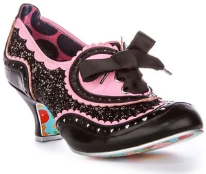 Irregular Choice Jazz Cat Lazo Encaje Dorado Brillo Medio Oro Rosa Para Mujer Reino Unido 3-8 - Imagen 1 de 13