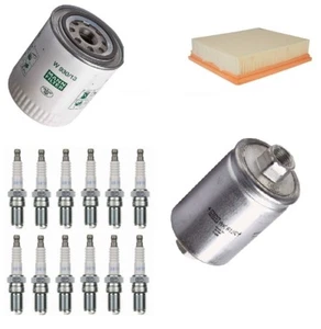 Service Kit Fits Jaguar XJ X300, X330 12 6.0 Air Oil Fuel Filter NGK Spark Plugs - Picture 1 of 9