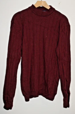 Suéter Italiano Grant Thomas Lana Merino X-Grande XL Extra-Fino 48" Pecho 27" T2B Foto 1 de 4