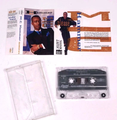 Vtg MC Hammer Cassette Tape Rap Hip Hop Please Hammer Don't Hurt Em 1990 Capital - Image 1 of 4