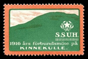 Sweden Poster Stamp - 1916 Kinnekulle - SSUH - Temperance Society Meeting - Picture 1 of 1
