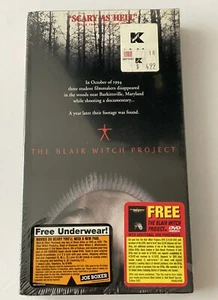 The Blair Witch Project (VHS, 1999) New Factory Sealed w/ Watermarks, Stickers - Picture 1 of 4