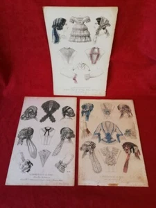 Three Fashion Engravings - Picture 1 of 7
