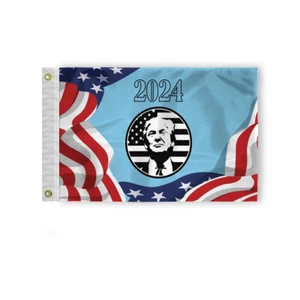 Promo Patriot's Trump 2024 rot, weiß & blau Flagge - robust 200D Nylon, verschiedene Größen - Bild 1 von 7