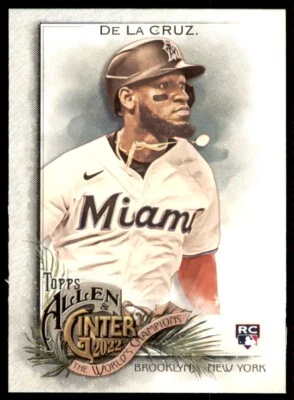 Bryan De La Cruz 2022 Topps Allen & Ginter Rookie Card RC #71 Miami Marlins - Image 1 of 2