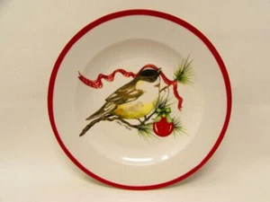 Cypress Chickadee Christmas Collectors Salad Plate b168 - Picture 1 of 2