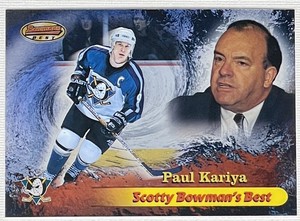 1998-99 Bowman’s Best - Scotty Bowman's Best ! Paul Kariya