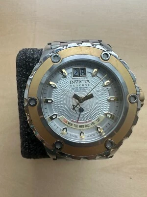 Мужские часы Invicta Reserve Specialty позолота Subaqua 10095 52 мм кожаный ремешок - Изображение 1 из 4