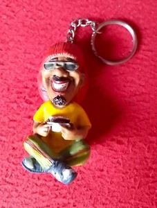 LLAVERO KEYRING BOB MARLEY O SIMIL JAMAICA REGGAE RASTAFARI HAND PAINTED PINTADO - Imagen 1 de 7