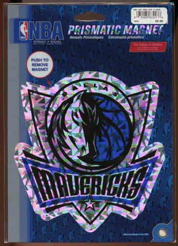 WinCraft Prismatic NBA Prismatic Magnet Dallas Mavericks Indoor Outdoor NEW Cover