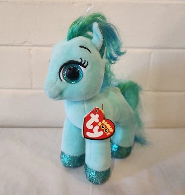 TY Beanie Boos Topaz Pony Plush 6" Teal Soft Toy Brand New w/Tags 2018 - image 1 of 4