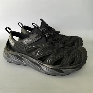 Hoka One One Hopara 1 Men's Hiking Sandals Size 10.5 Black 1106534 BBLC Trail - Picture 1 of 5