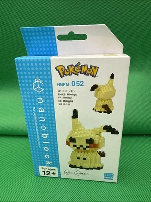 Pokemon Mimikyu nanobloco 052 com 200 peças para idades 12+ blocos de construção tamanho micro - Imagem 1 de 4