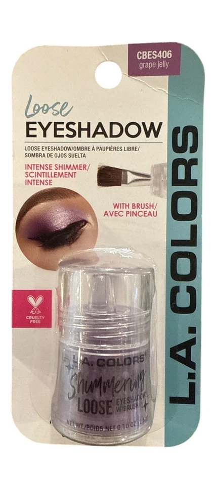 L.a. Colors Shimmering Loose Eyeshadow Grape Jelly Bes406