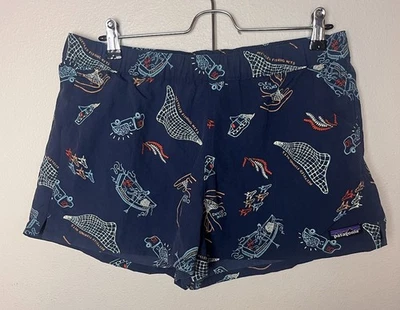 NWT Patagonia Barely Baggies Shorts Women’s Medium Clean Currents Tidepool Blue - Image 1 of 4
