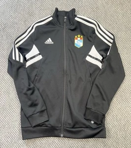 Adidas Sz 1/12 Youth 2022 Cristal Soccer Track Jacket Peru Full Zip Black - Picture 1 of 6