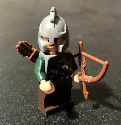 LEGO Rohan Soldier Minifigure  (Genuine; Uruk-Hai Army 9471) Lord of the Rings - Image 1 of 4