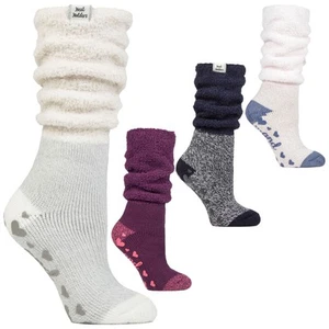 Ladies Fluffy Slouch Top Non Slip Thermal Bed Socks - Picture 1 of 21