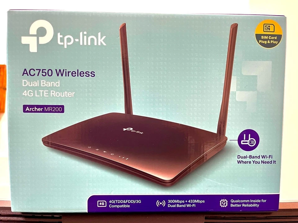 tp-link MR200 router dual band WI-FI compatibile con sim 4G -ottime condizioni - Immagine 1 di 1