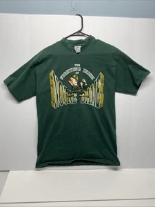 VTG Midwest Embroidery Notre Dame Fighting Irish T Shirt Mens Size L Single Stit - Picture 1 of 7