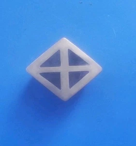 Vintage Gold Tone Triangle Shape Pill Trinket Box - Picture 1 of 5