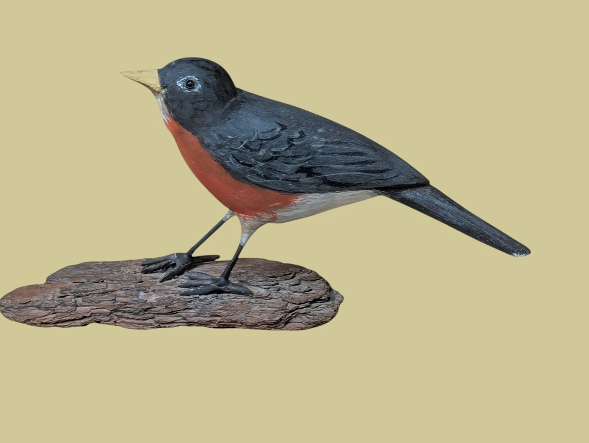 英国　スポード バード　野鳥　ミニチュア　ロビン　6点セット　箱無し 英国スポード バード野鳥ミニチュアロビン6点セット箱無し