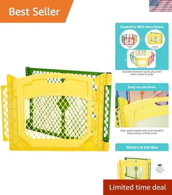 Durable 2-Panel Door Extension for Superyard - Expands Baby’s Play Area Safely - Image 1 of 4