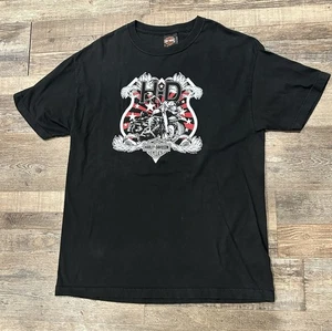 Vintage 2004 Mons Belgium Harley Davidson XL Double Sided T-Shirt - Bild 1 von 9