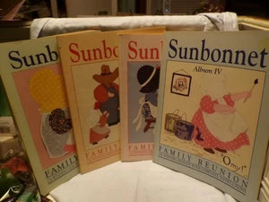 Sunbonnet Family Reunion Albums 1-4 White Birches & Sunb Sue ABC Quilt pattern - Picture 1 of 1