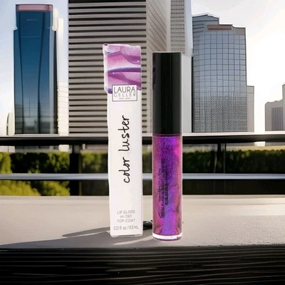 Laura Geller COLOR LUSTER High Def Lip Gloss Top Coat, Amethyst Glaze  .21 fl... - Image 1 of 2