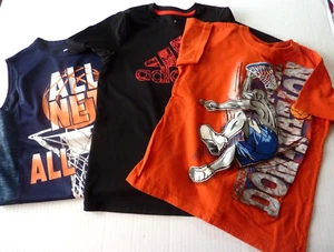 Boys Basketball Sports T-Shirts  Athletic LOT OF 3  Size 7/8 - Picture 1 of 6