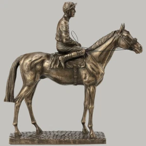 SPORT DER KÖNIGE KLEINE KALTGUSS BRONZE SKULPTUR VON DAVID GEENTY - Bild 1 von 6