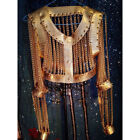 Women Sexy Gold Chains Costume Outfit Stage Performance Dance Wear Clothing