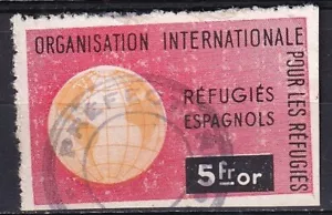Etiquetas políticas SCW Edifil 2737 (R) Refugiados españoles etiqueta francesa - Imagen 1 de 2