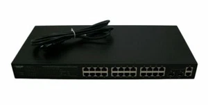 Conmutador PoE Black Box 24 puertos 10/100 L2 LPB201A - Grado B - Imagen 1 de 2