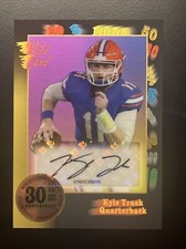 2021 Wild Card Nationals 30th Anniversary Black Gold Kyle Trask Rookie Auto RC
