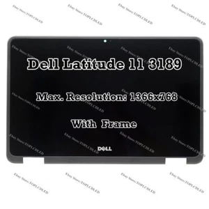 11.6" Dell Latitude 11 3189 HD LCD Berühren Bildschirm Baugruppe Rahmen Winbook - Bild 1 von 6