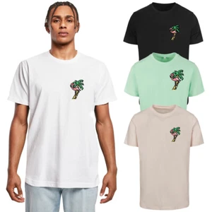 Mister Tee Flamingo T-Shirt Men's Jersey Print Summer Beach Men - Picture 1 of 33