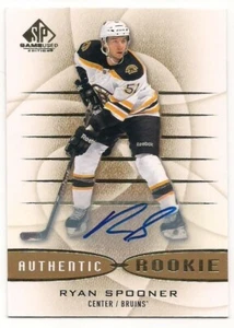Ryan Spooner 13-14 Upper Deck SP Game Used Edition Authentic Rookie Autograph - Picture 1 of 1