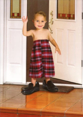 Kid with Large Boxers and Shoes RPG Funny Masculine Birthday Card for Him - Image 1 of 2