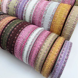 Jacquard Embroidered Ribbon Craft Trimmings Edging DIY Ethnic Trim Bias Tape UK - Picture 1 of 13