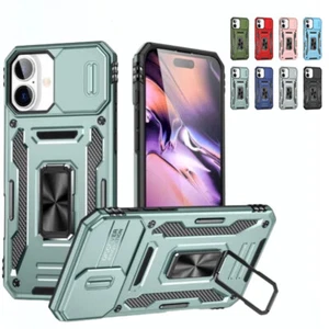 Funda rígida con soporte para PC a prueba de golpes para iPhone 16 15 Pro Max 14 13 12 11 - Imagen 1 de 19