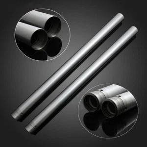 New Chrome Front Fork Legs Inner Tubes Pipes Pair for Honda Magna 250 660mm - Picture 1 of 3